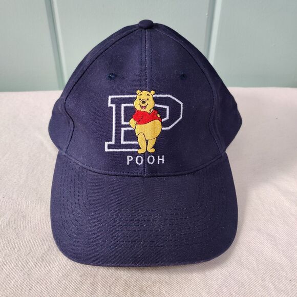 Vintage NEW 1990s Disney Winnie the Pooh Varsity Style Baseball Cap, Blue NWT - Picture 1 of 9